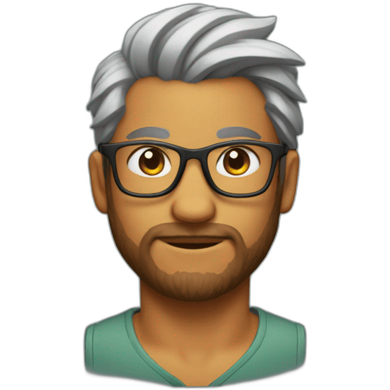 fox developer with glasses and a man bun emoji