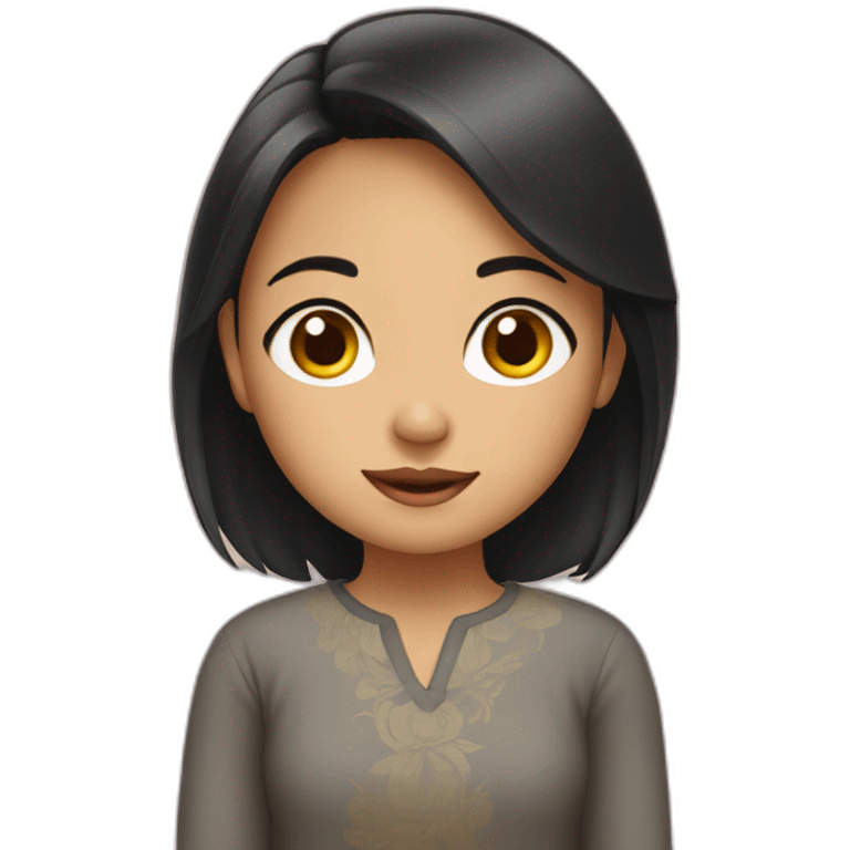 Cute indonesian girl emoji