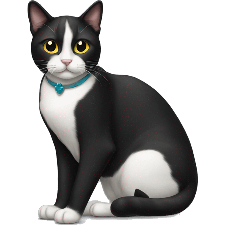 Tuxedo cat  emoji