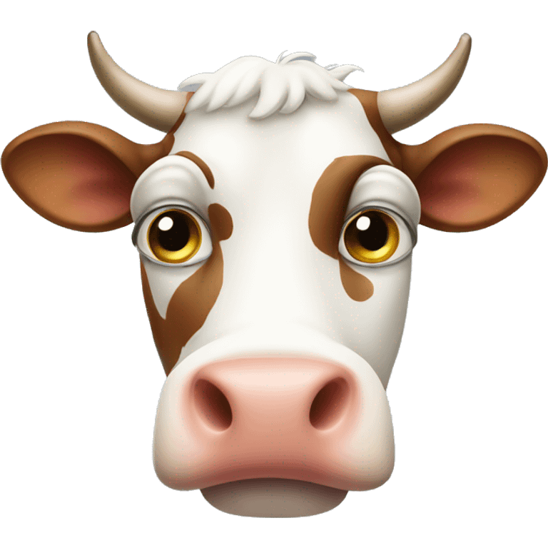 Cow being suspicious  emoji