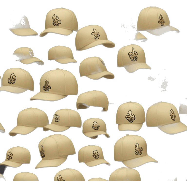 New Orleans saints baseball hat emoji