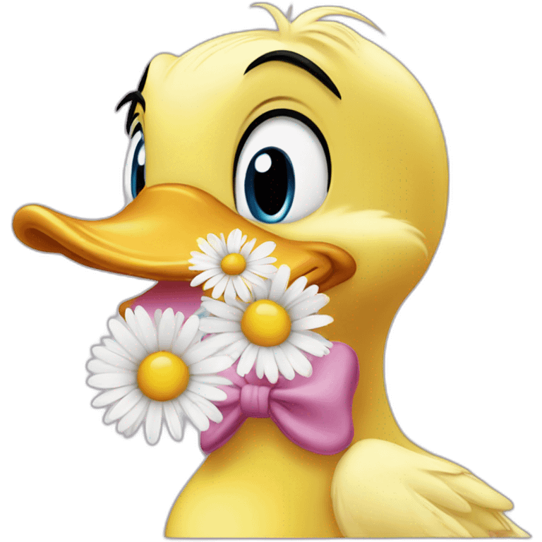 Daisy duck kiss emoji