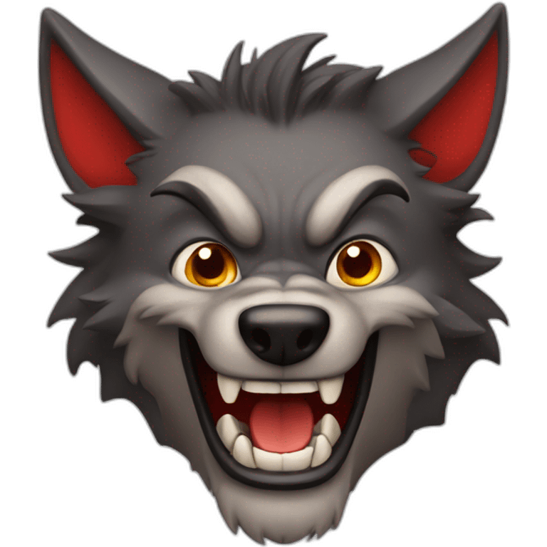 red-smiling-werewolf emoji