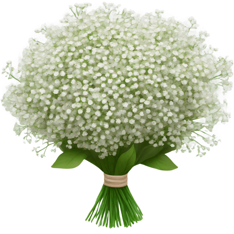 babys breath bouquet  emoji