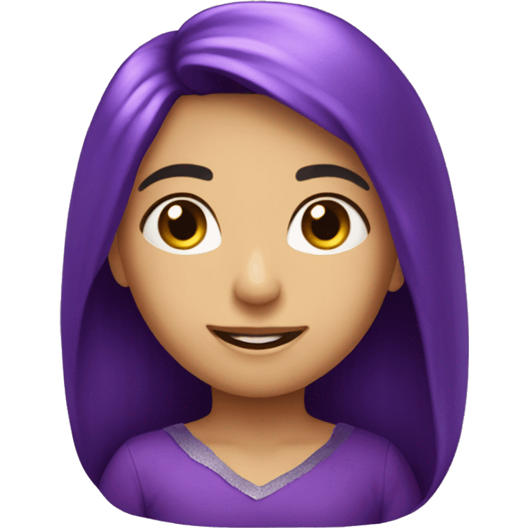 una estrella brillante morada lila emoji