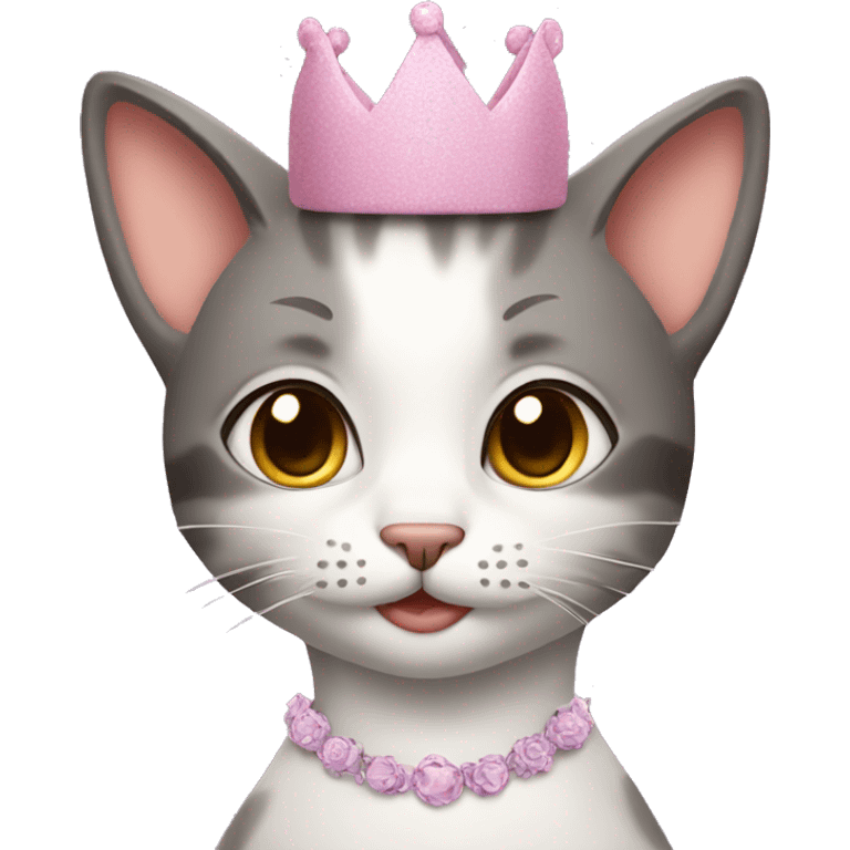 cat princess birthday emoji