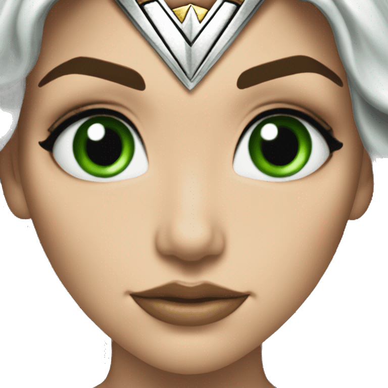 wonder woman superhero emoji green eyes emoji