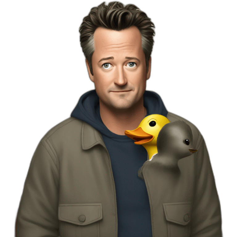 matthew perry with duck emoji