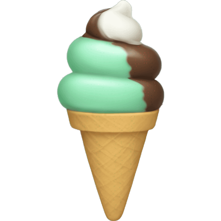 mint chocolate ice cream  emoji