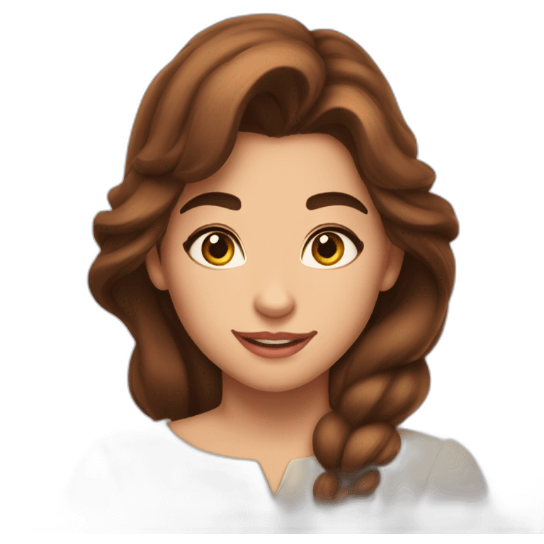 beast from beauty and the beast brown haired emoji