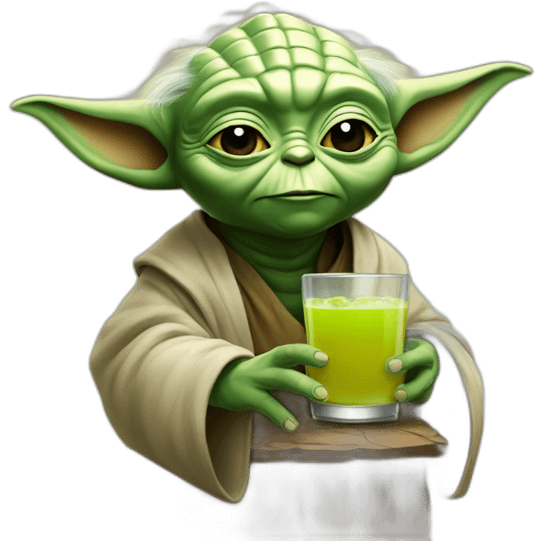 Yoda drink a béer emoji