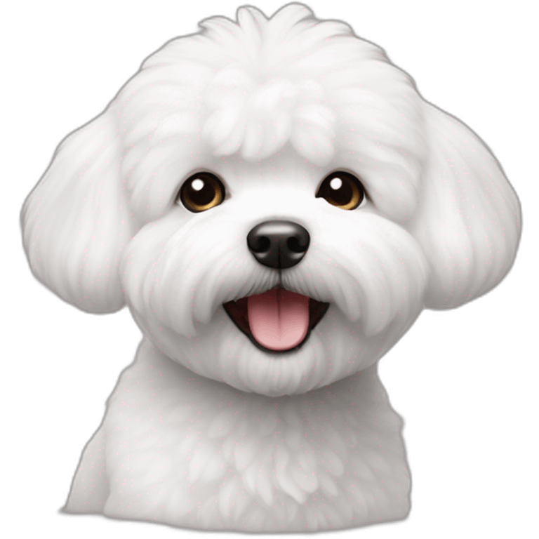 bichon frise happy emoji