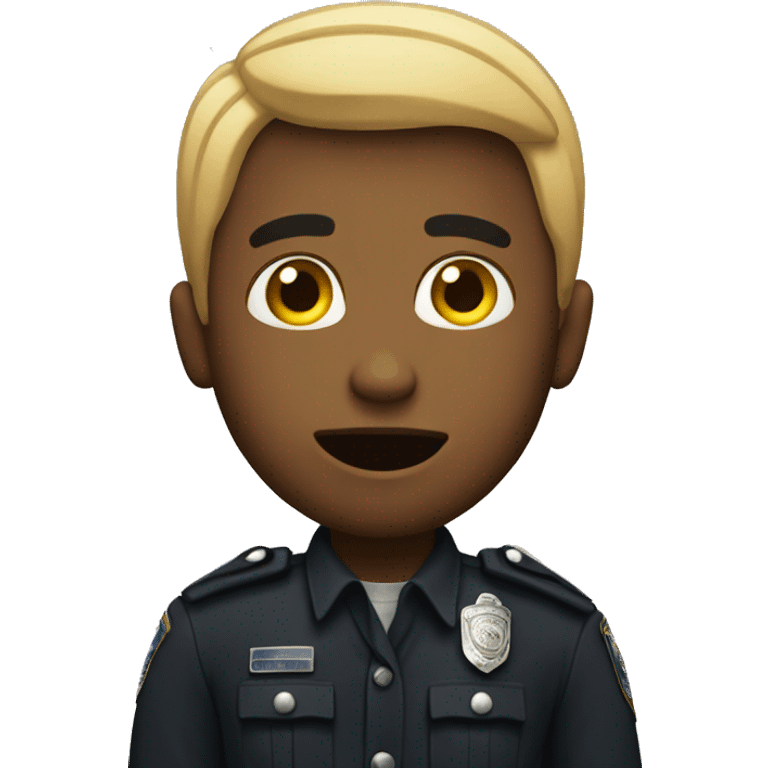 An american getting arrested  emoji