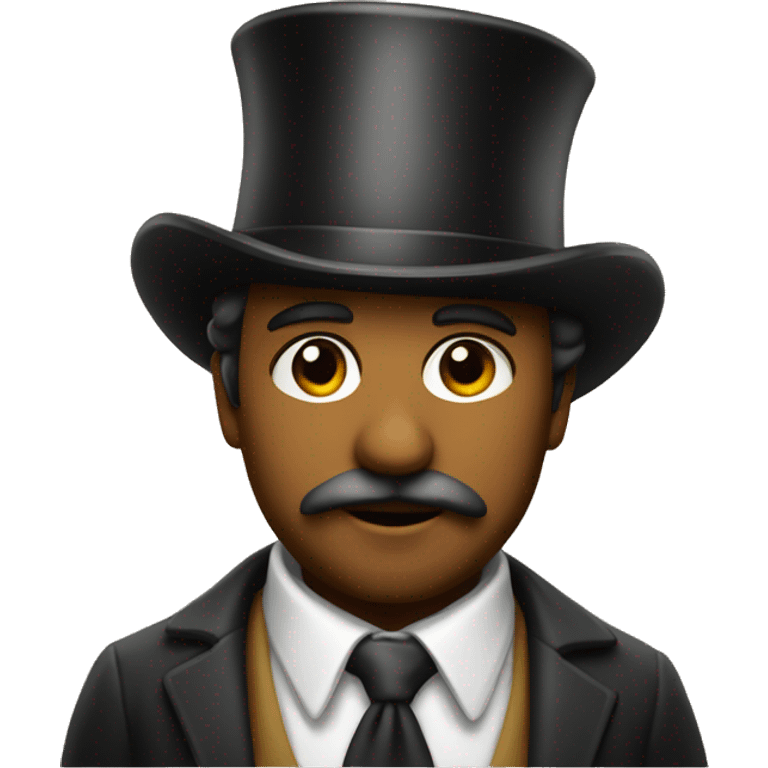 A painter wearing a tophat emoji