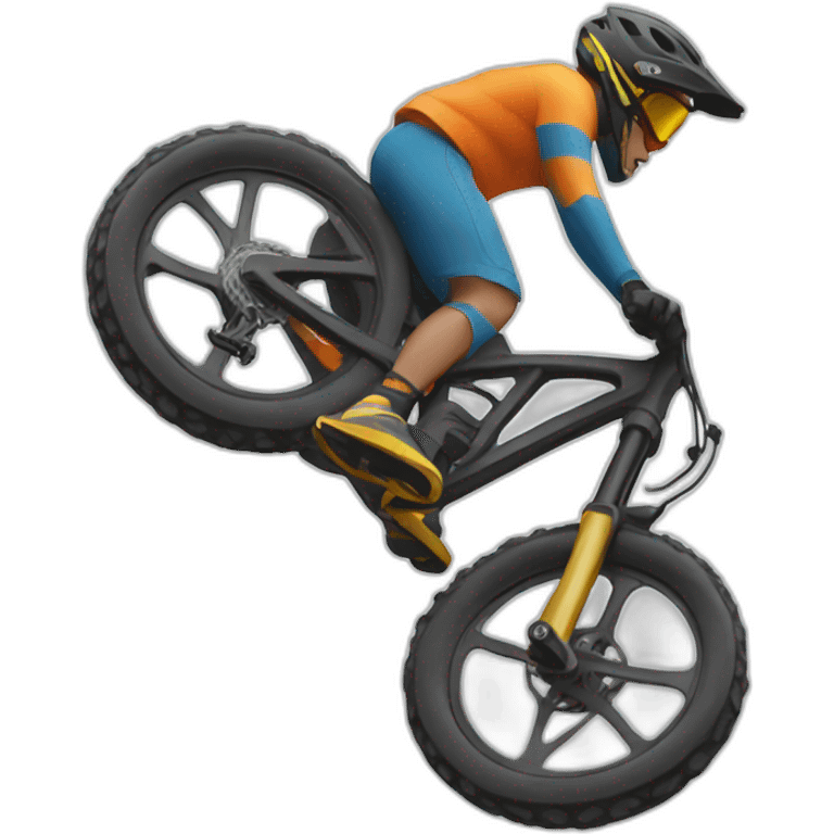 downhill mountain biking emoji