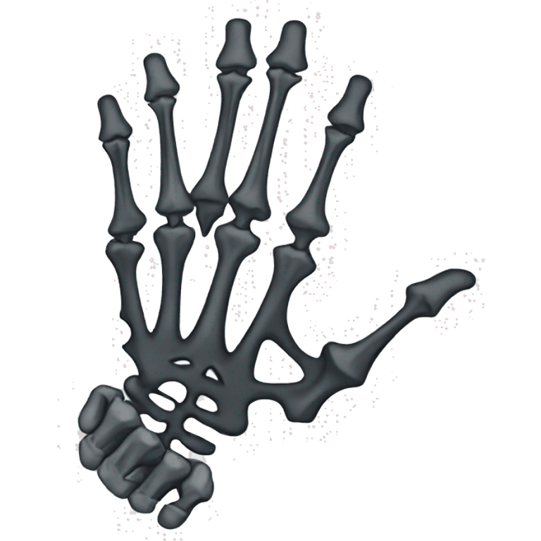 hand skeleton emoji