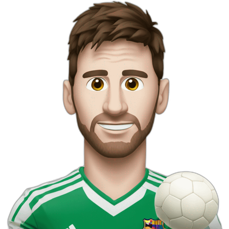 Messi avec une tête de chèvre emoji