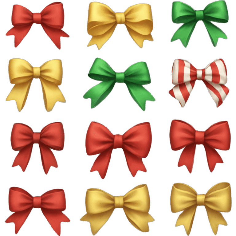 Christmas bows  emoji