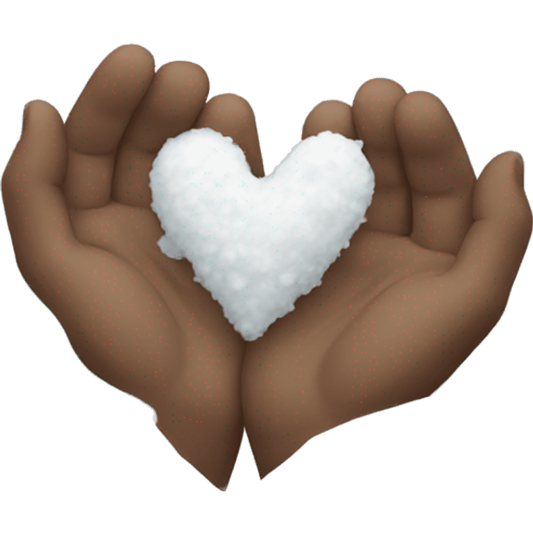 Snow heart emoji