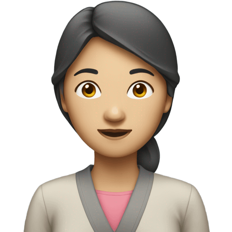 Asian woman standing emoji