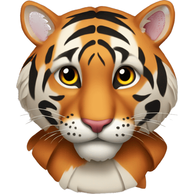 Make a turkey look like a tiger emoji