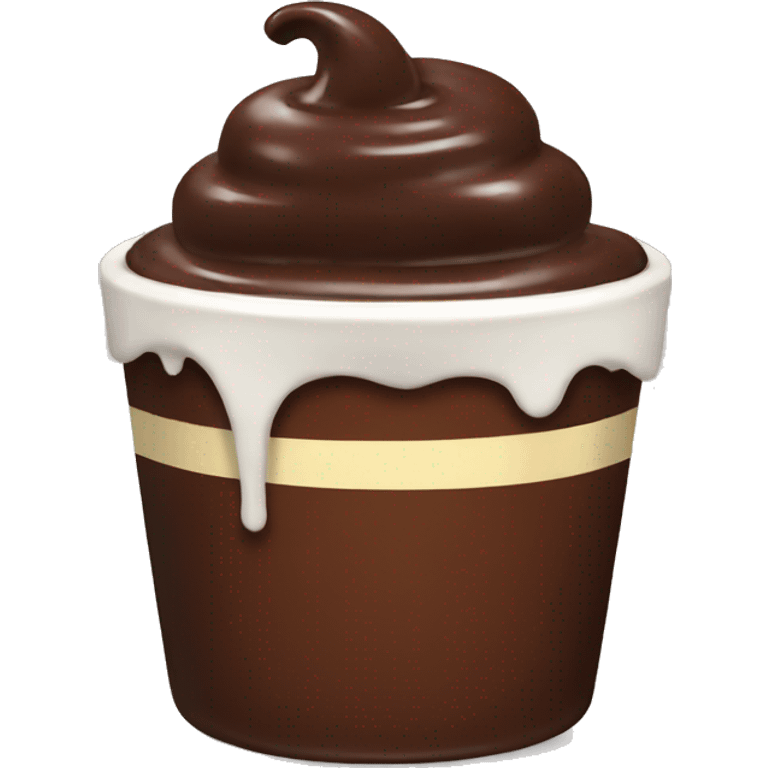 chocolate pudding emoji