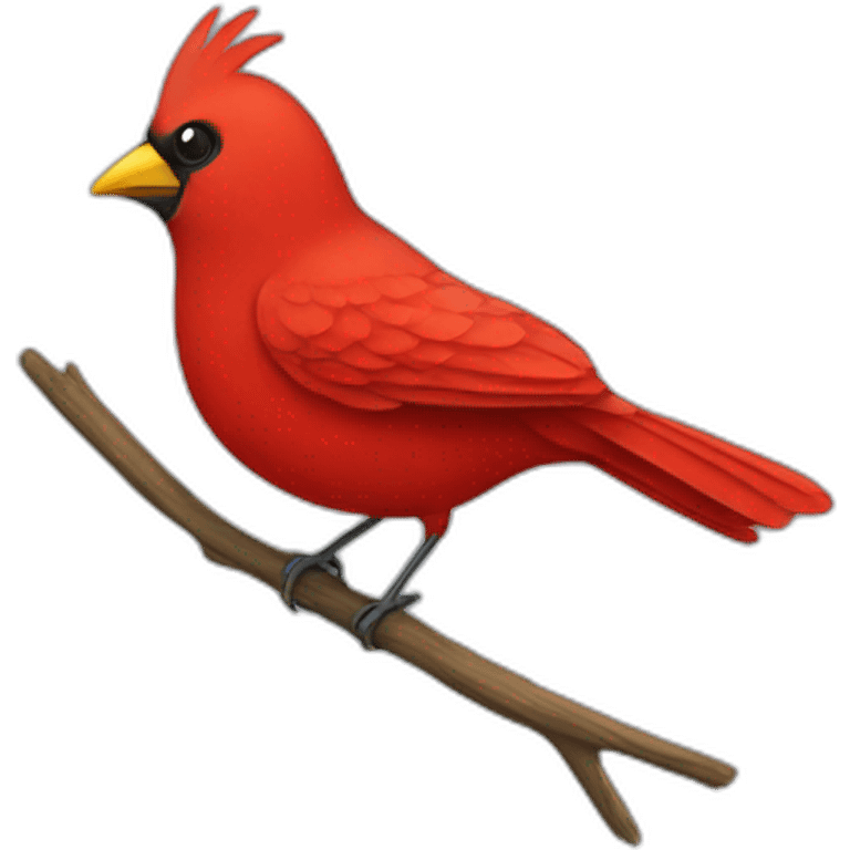 A red bird  emoji