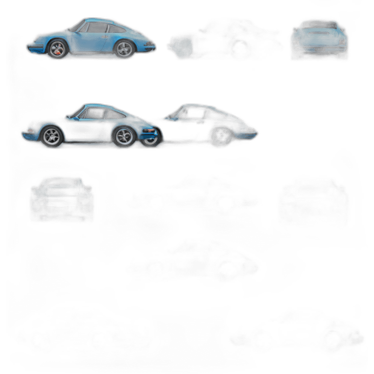 Blue porche 911 emoji