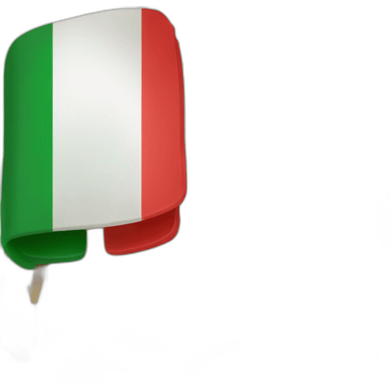 italian book in italian flag colours emoji