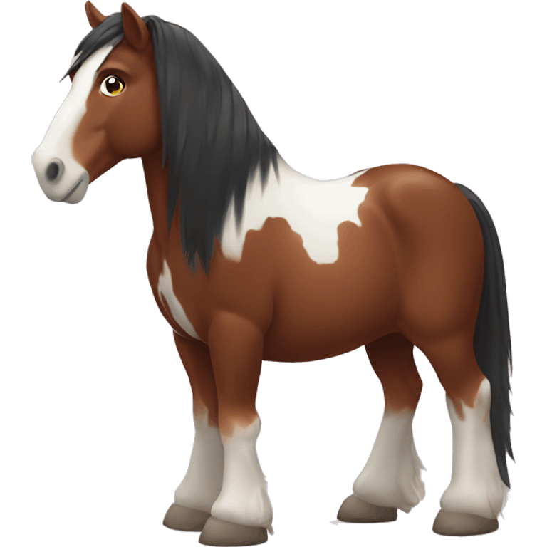 Clydesdale horse emoji