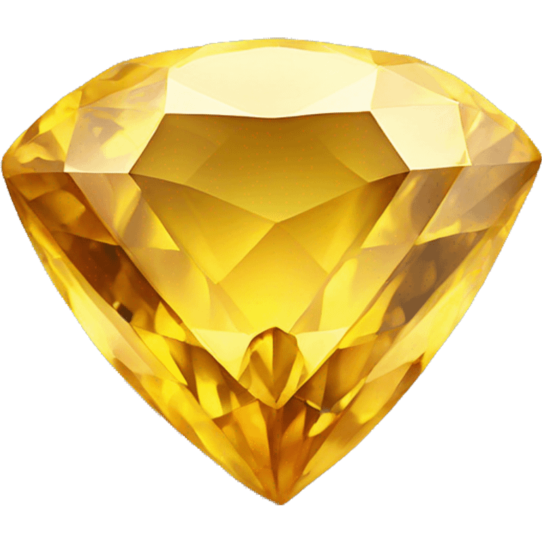 One yellow topaz gemstone emoji