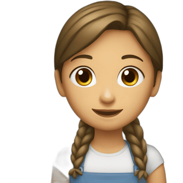 Fille avec du beurre emoji