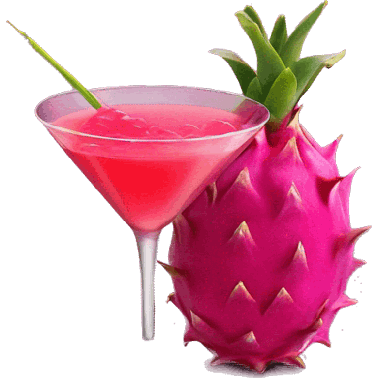 dragonfruit martini  emoji