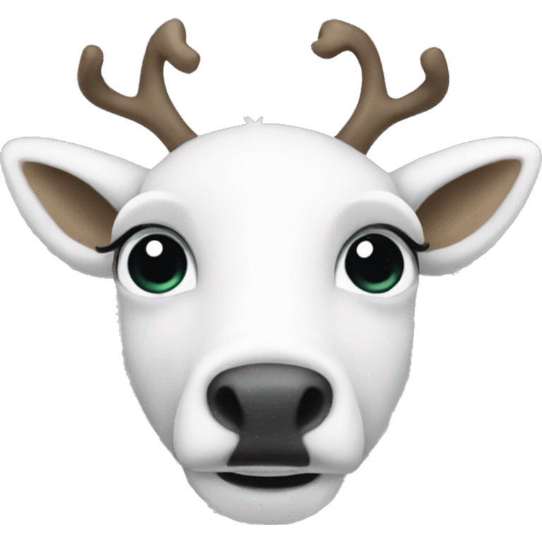 white-reindeer emoji