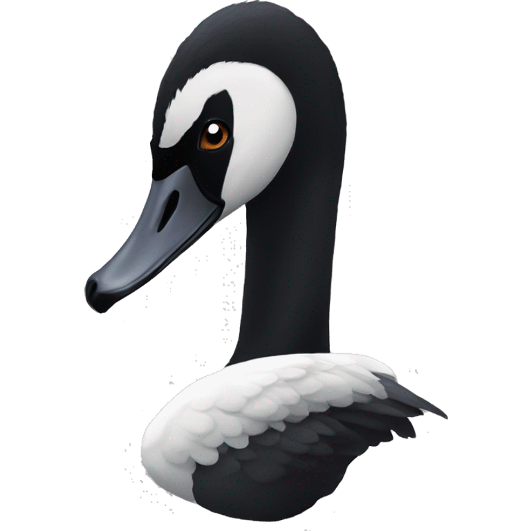 A black swan emoji