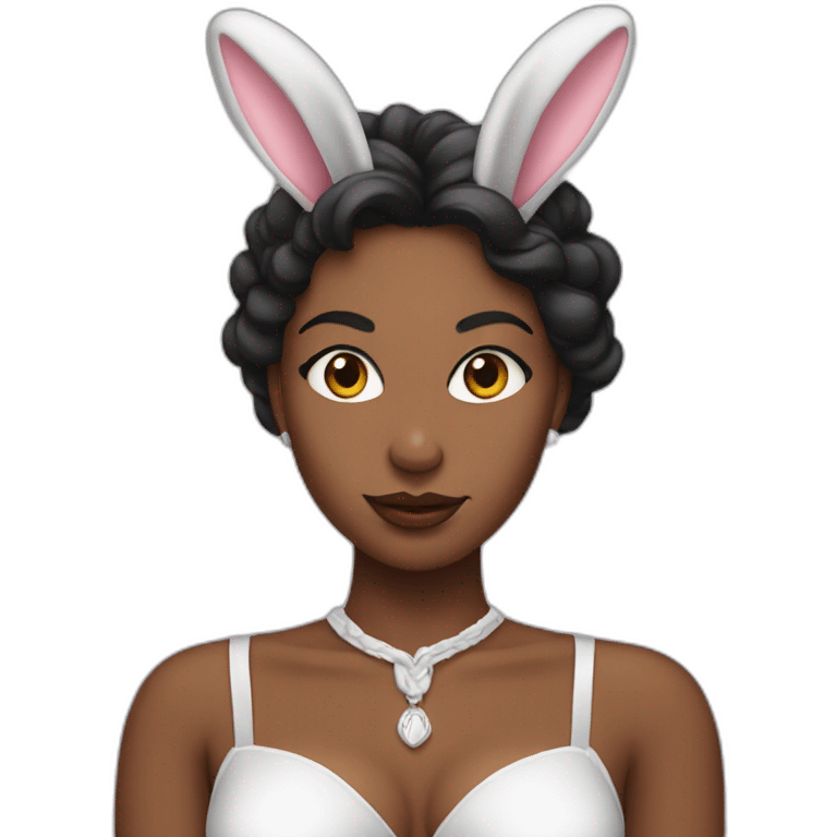 Mistress with bunny ears emoji