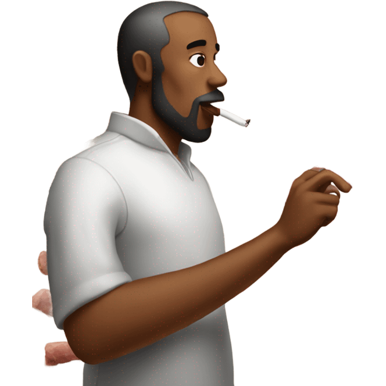 Man smoking meats in bbq emoji