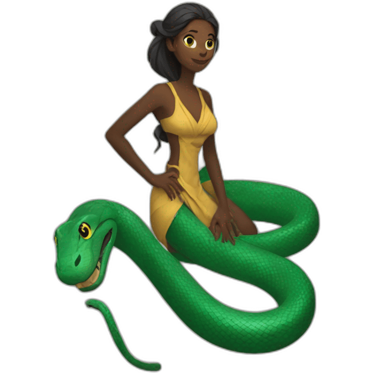 Snake woman emoji