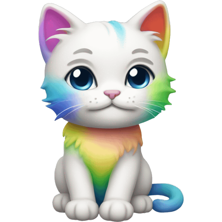 Rainbow kitty  emoji