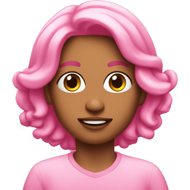 pembe fiyonk  emoji