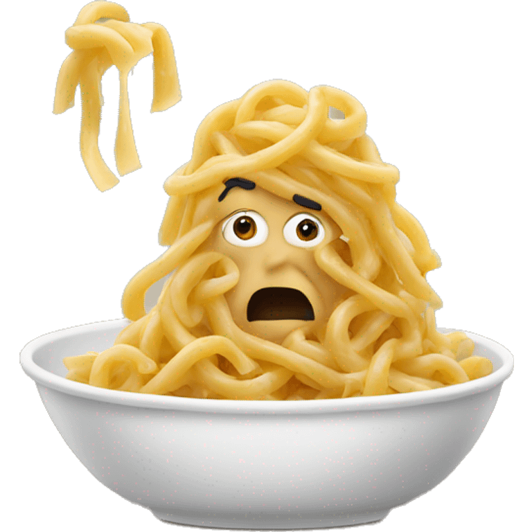 Eating pasta man emoji