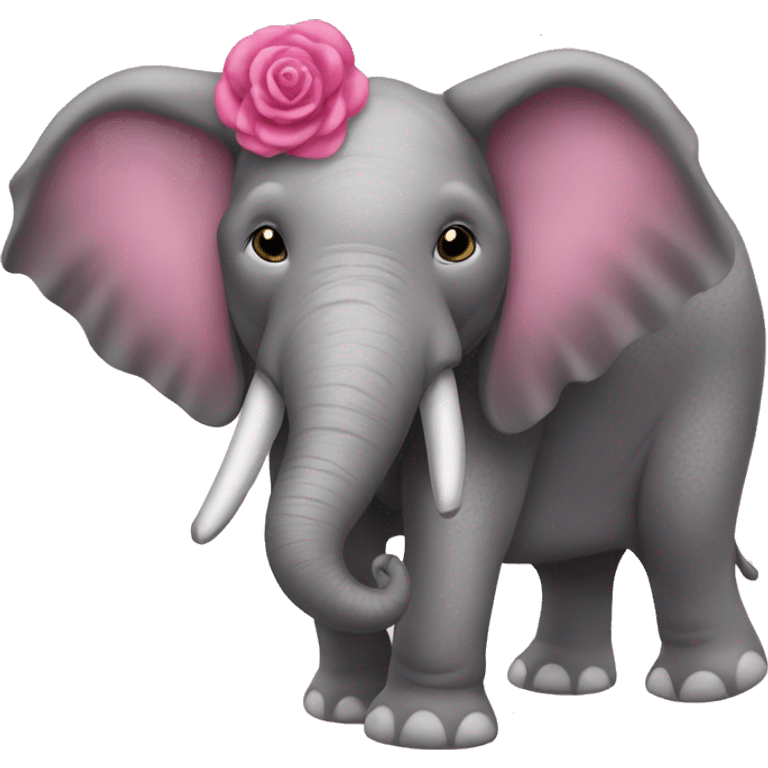 Elefante cor de Rosa  emoji