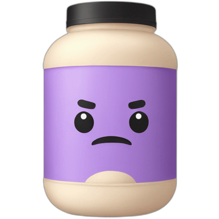 Whey protein with logo emoji