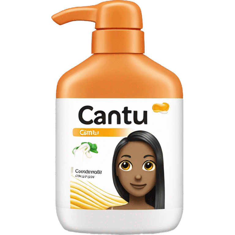 hair conditioner with a label that says cantu emoji