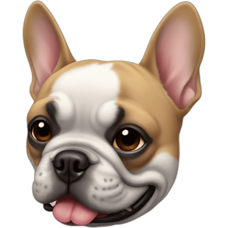 Ninja french bulldog emoji