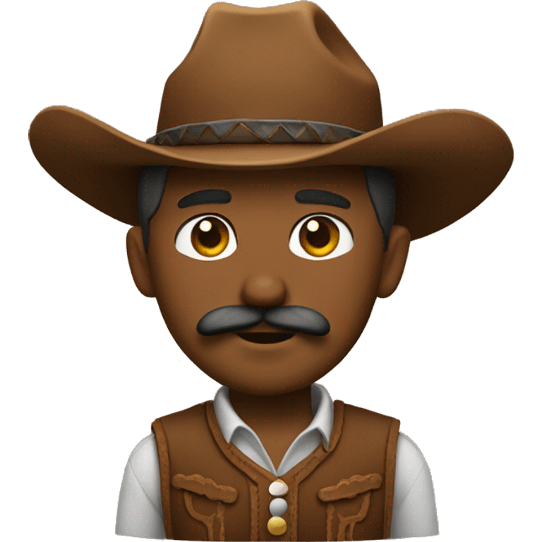 Cowboy with a mustache emoji