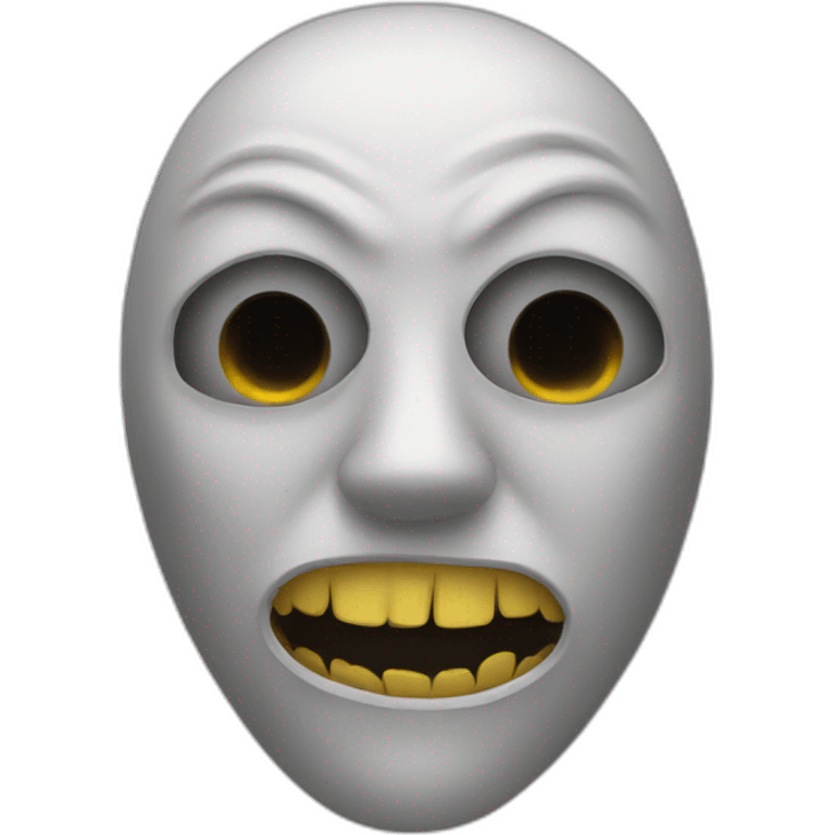 Scary mask emoji