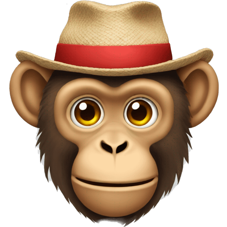 Monkey with a hat on emoji