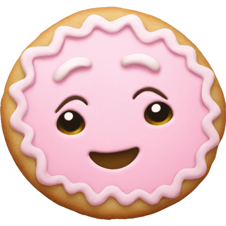 Light pink Christmas cookie  emoji