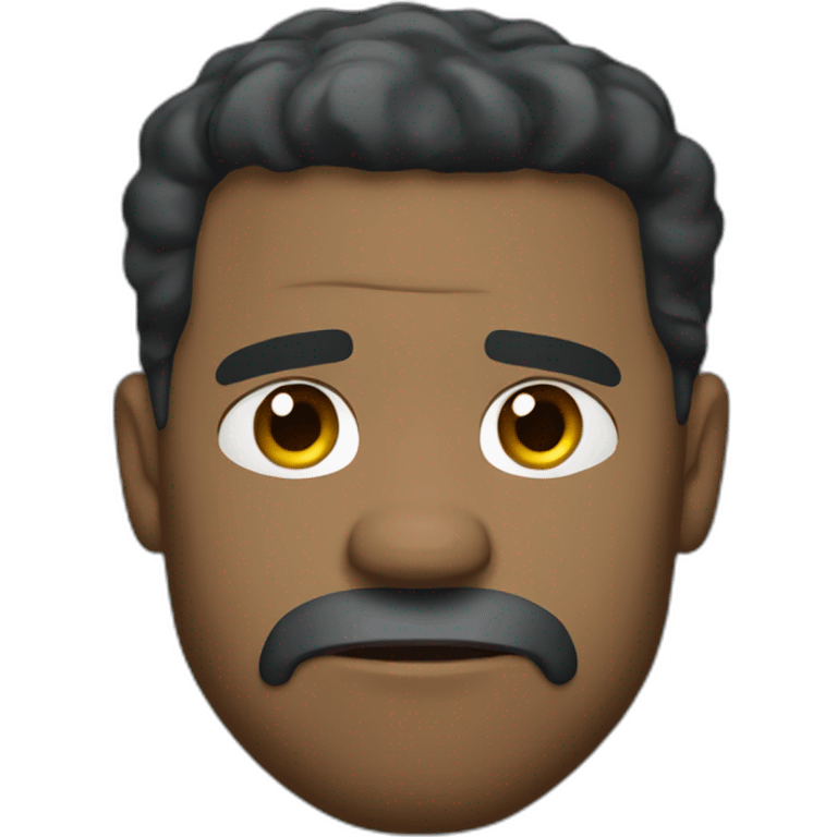 Denzel Washington angry cartoon wearing suit emoji